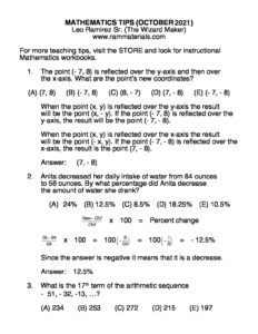 Ram Maths Guide.pdf MATHEMATICS-OCTOBER-2021 | Ram Materials